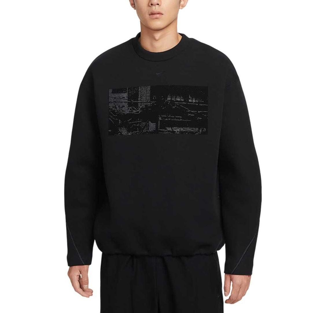 Nike Tech Men s Fleece Crew With Reflective Accents HV1341-010 S