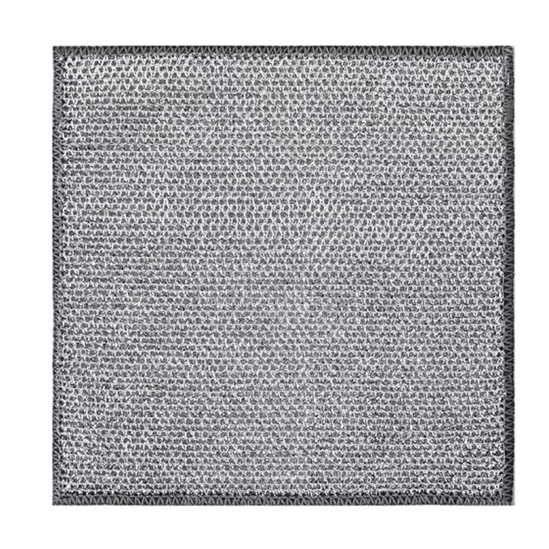 Dvouvrstá stříbrná drátěnka na nádobí pro čištění a dekontaminaci kuchyně - 20x20CM