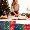 Christmas Dish Towels Santa Claus Gingerbread Men Tree Festive Christmas Hand Towels For Kitchen For Bathroom Farmhouse