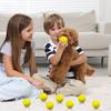 12 Stück Mini-Ball-Spielzeug Angst Stressabbau Realistische Mini-Squeeze-Basketballbälle für Partygeschenke Dekoration