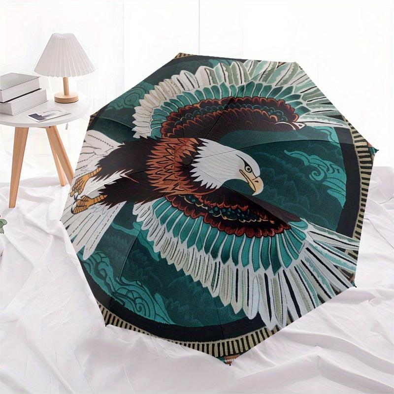 Eagle Round Rug - Majestic Wildlife Decor forYour HomeUmbrella, Portable 3-Fold Compact Umbrella for Men & Women Gift