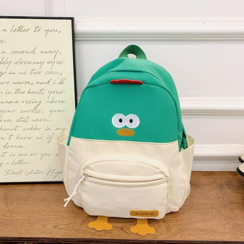 Cartoon Chick Backpack Kindergarten School Bag Children Cute Large Capacity Primary School Cram School Backpack