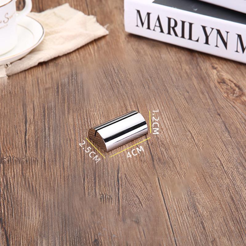 Stainless Steel Menu & Table Number Holder