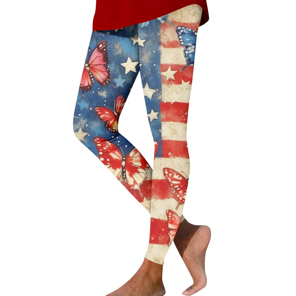 Pantaloni Casual Stampati a Gamba Dritta Moda Donna Pantaloni Yoga Stampati Slim per Esterno