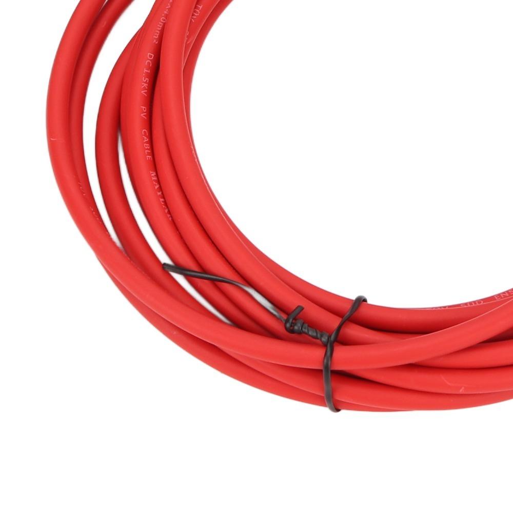 1 Pair Black&Red Solar Adapter Extension Cable Photovoltaic System Cable  Professional Connection