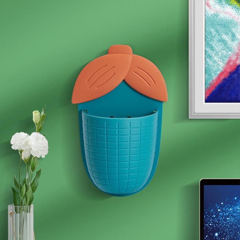 2Pcs Toilet Punch-Free Organizer Corn Storage Rack Bathroom Washstand Toothbrush Tube Toothpaste Storage Box Mask Storage Shelf