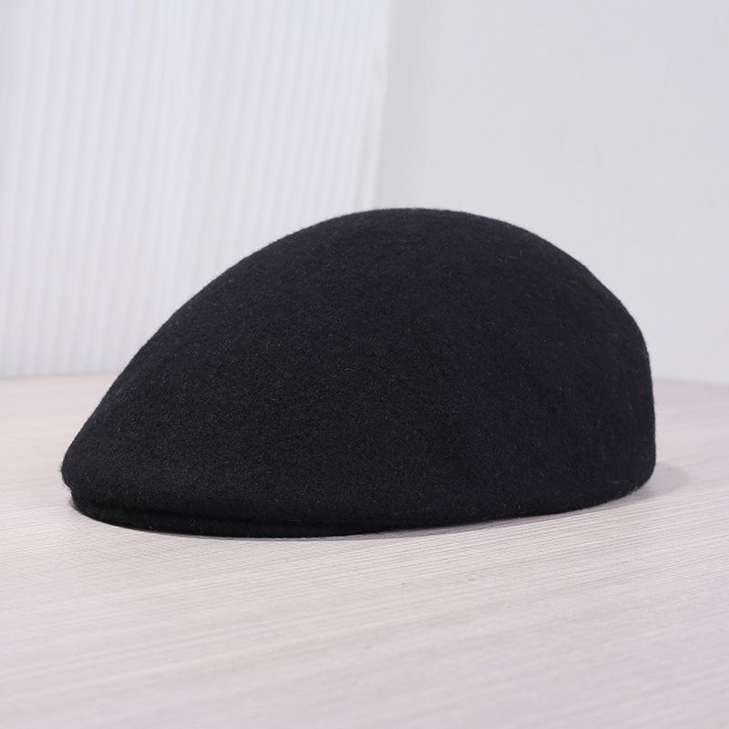 Autumn Winter Newsboy Cap - British Retro Wool Beret Korean Style Unisex Warm Peaked Hat, Fashionable Winter Beanie
