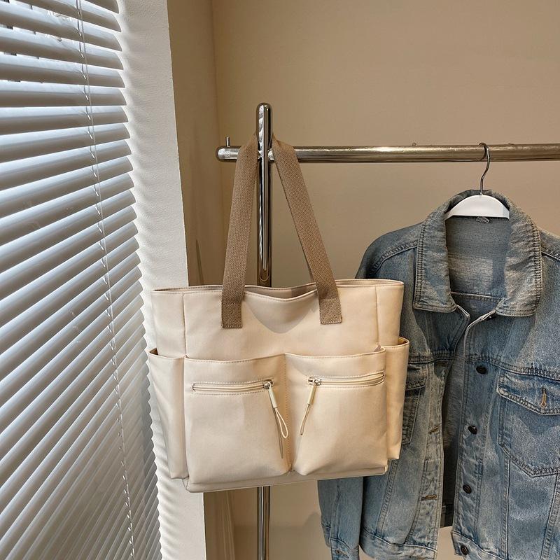 Simple casual foreign style tote bag large capacity personalized trend underarm bag spring fashion niche design shoulder bag