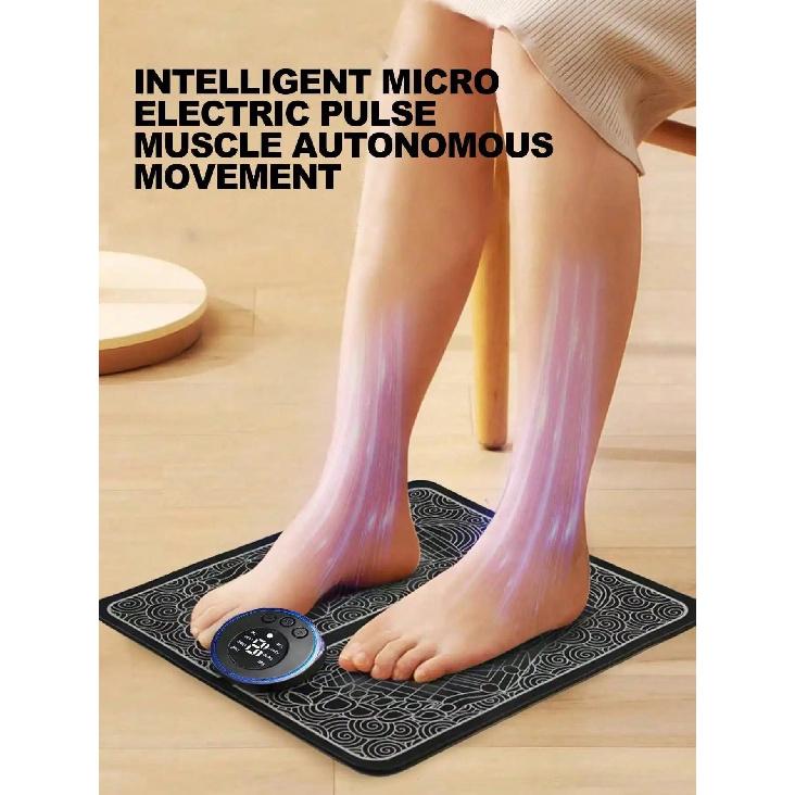 2026 Foot Massager for Relaxation, Automatic Pulse Foot Massage Pad with Heat, Soothing Foot Care Mat for Home Use
