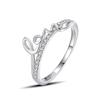 Ada Jewelry Joya Plata 925 Sterling Silver New Rhodium Plated Love Design Rings for Women