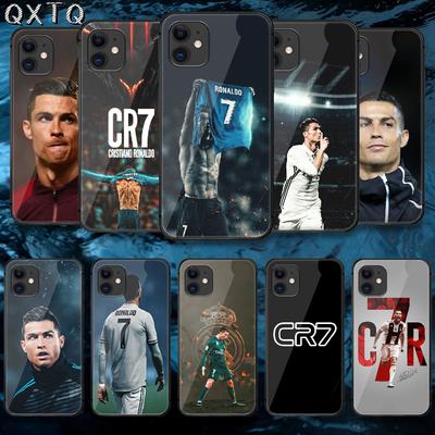 Coque de Football Cristiano Ronaldo CR7 Pour iPhone Samsung Galaxy Redmi Note S 17 16 15 14 13 20 24 25 54 Pro Max Ultra Fe Housse en Verre Trempé
