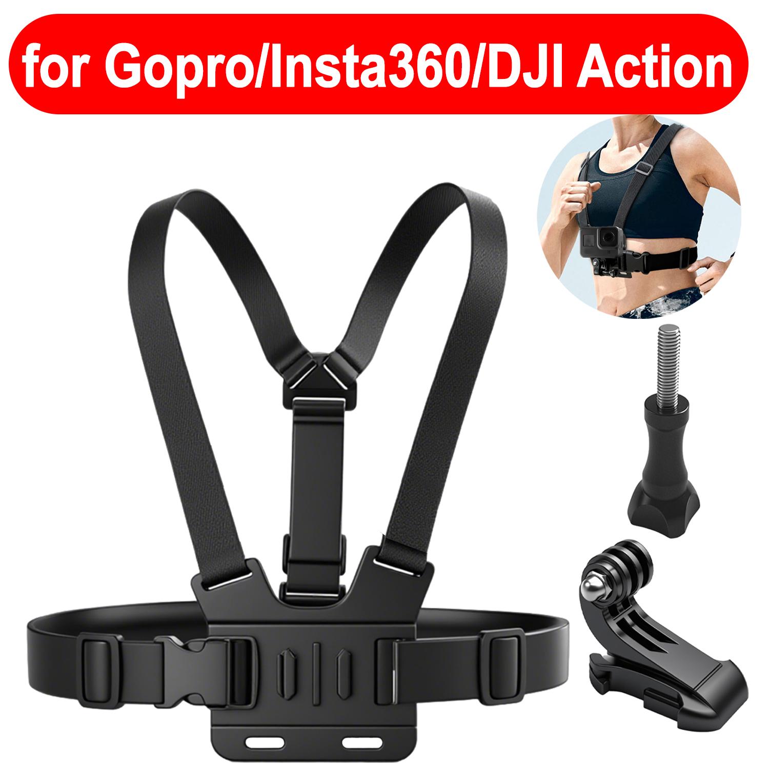 

Universal Chest Mount Adjustable Vest Harness Belt Strap for DJI Pocket 3/Gopro Hero 13 12 11/Insta360 Action Camera Holders