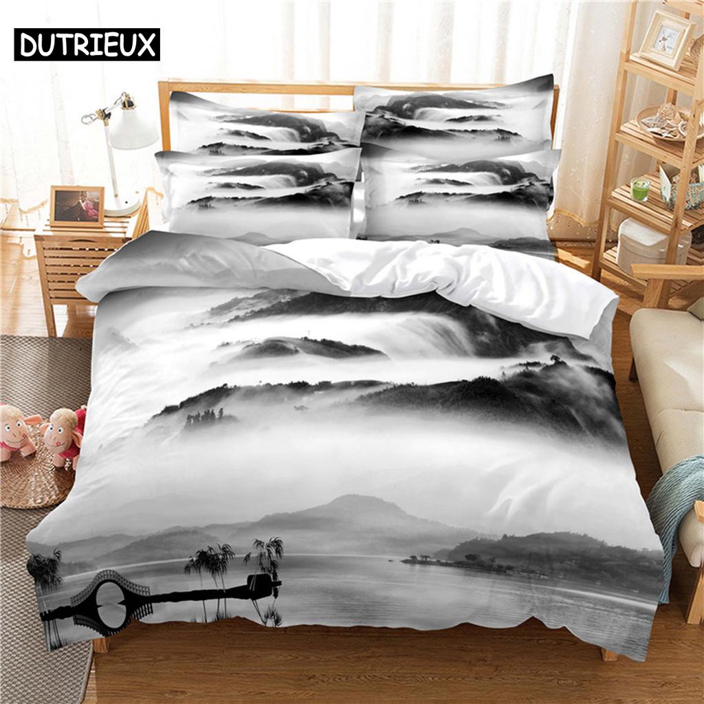 Comforter Colorful Aurora Bedding Set 3D Bedding Digital Printing Queen Size Bedding Set Fashion Design