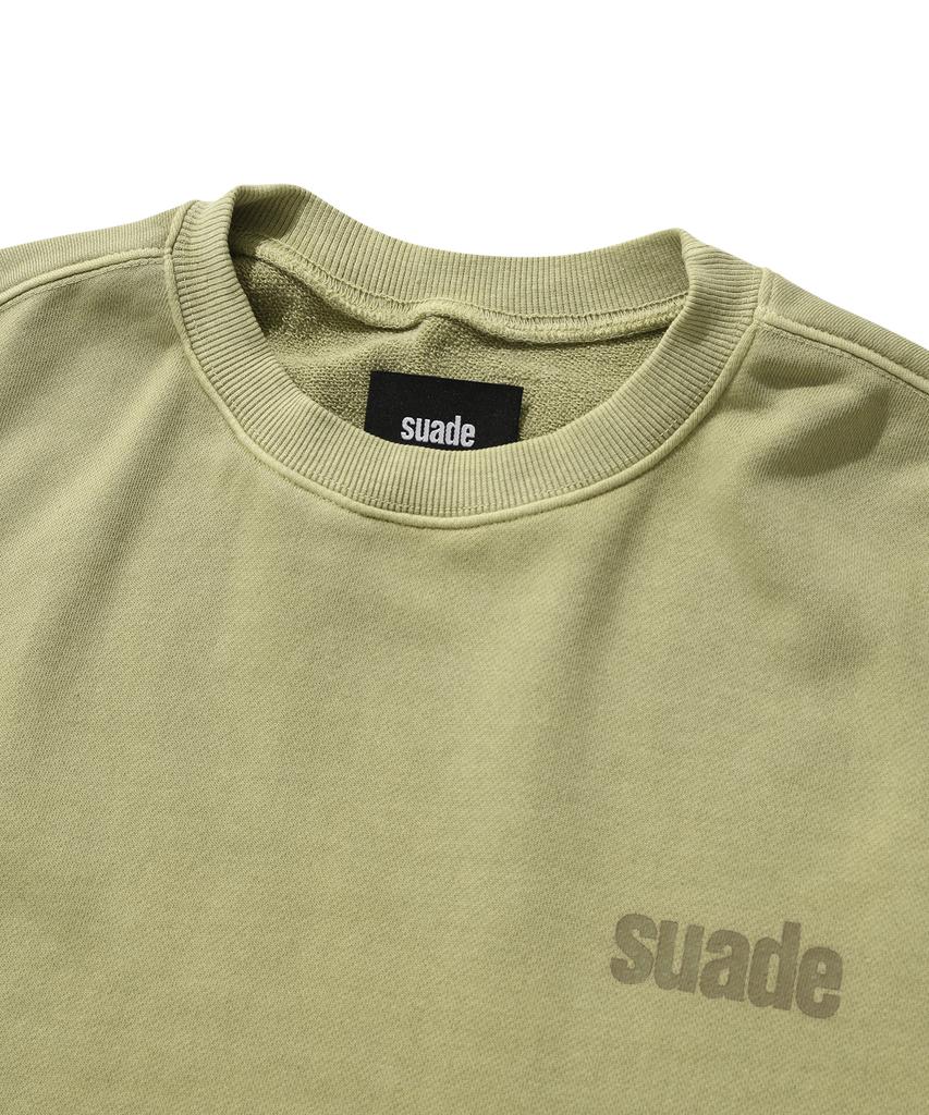 Seuweideu Washed Logo Crewneck [Pigment Khaki]