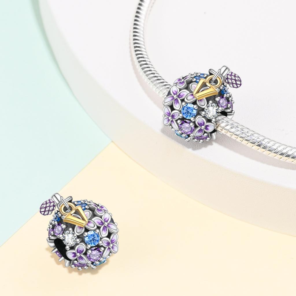 2026 Romantic Muse Princess Perfume Bottle Pendant Charm Beads DIY Jewelry Accessories Bracelet 925 Silver