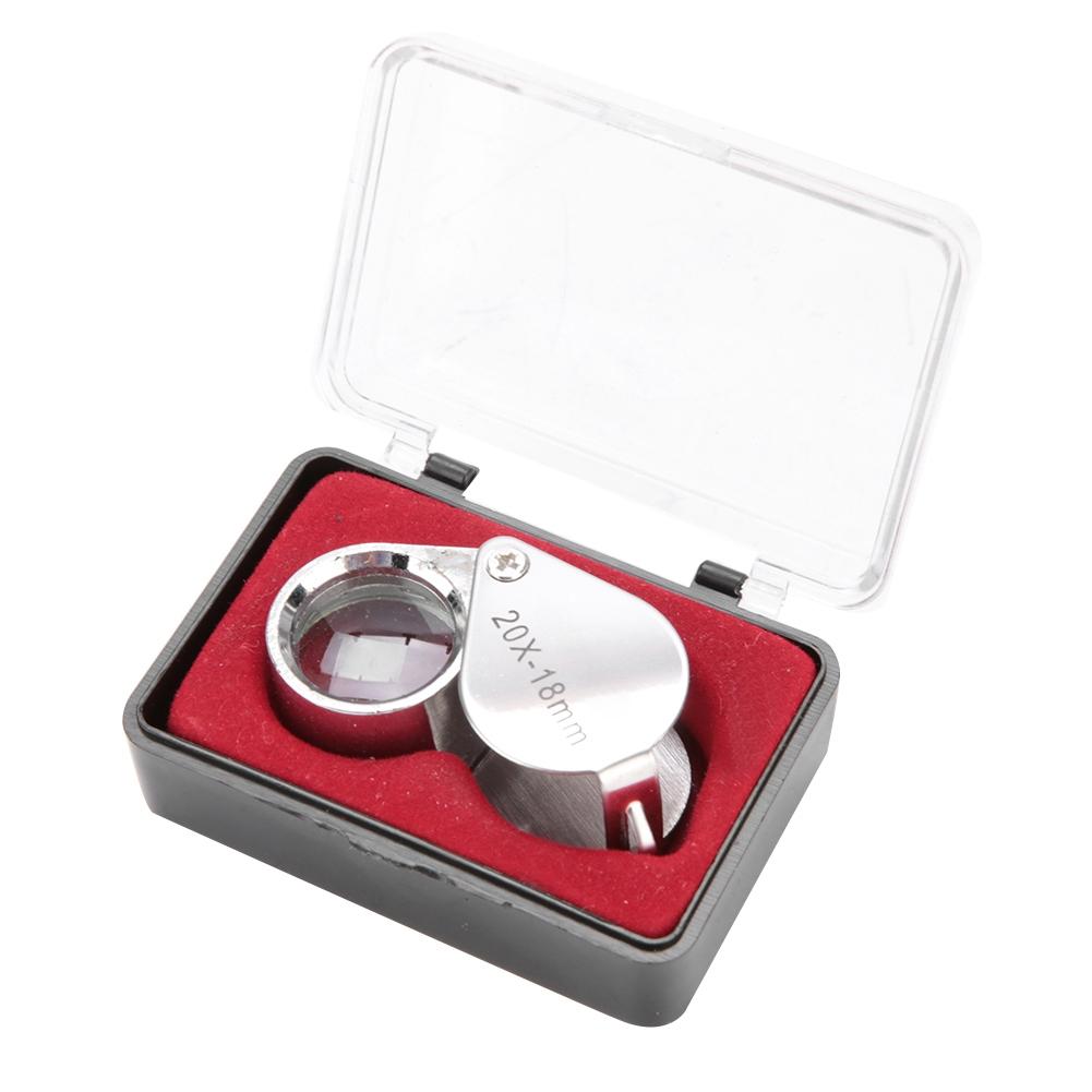 Portable Handheld 20X Magnifier Magnifying Glass Jewelry Watches Tool