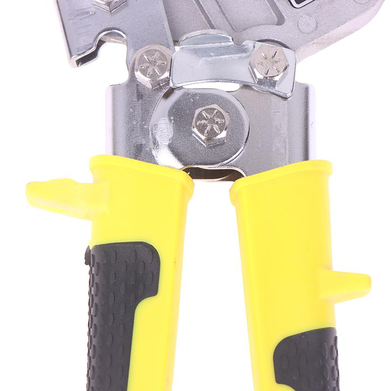 Steel Handle Stud Crimper Double Handed Ceiling Punching Pliers Plaster Drywall Tool For Fastening Metal Studs & Keels