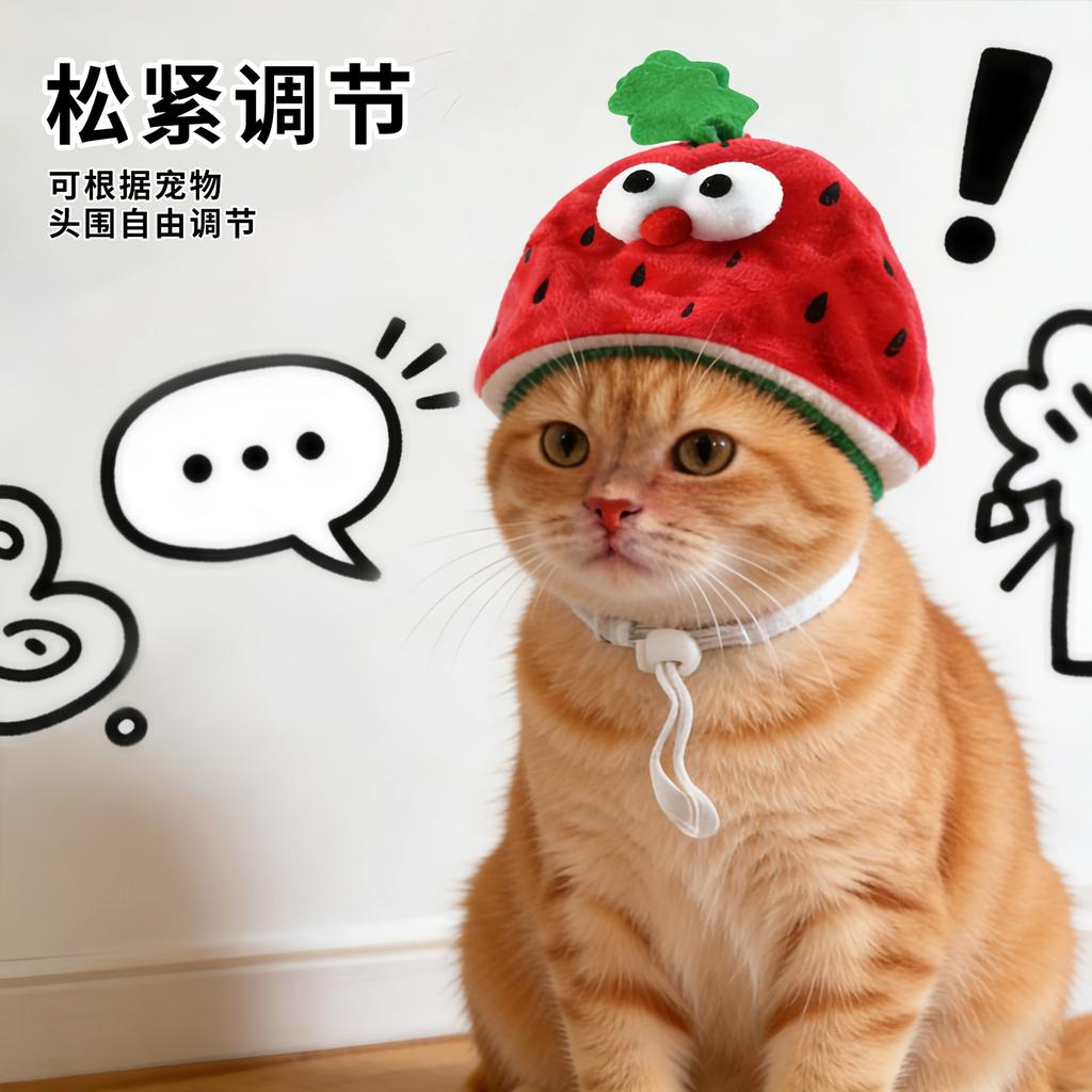 Explosive pet hat cute leaking ears pet hood photo accessories funny dress up cat hat