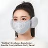 R-Winter Warm Mask for Women, High-Value Style, Fleece Lined, Thickened, Windproof, Cold-Proof, Cycl
