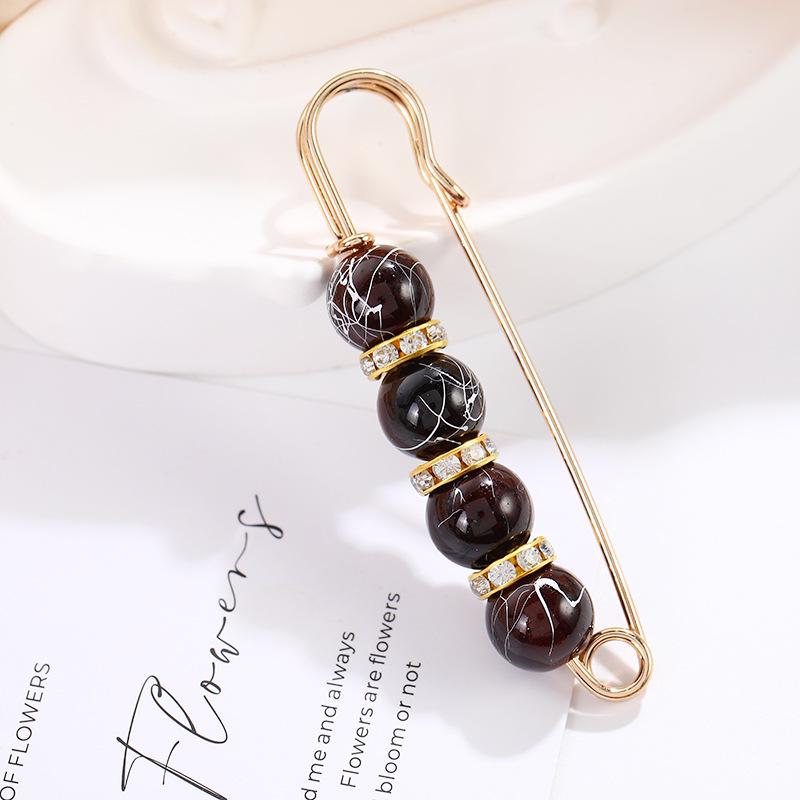 Pearl Waist Cinching Pin Set – Safety Pin Brooch for Women's Clothing