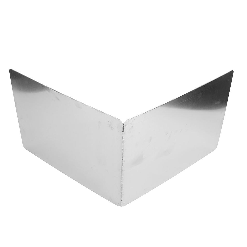 Stove Grease Shield 2 Sided Heat Resistant Anti Stick Coating Stainless Steel Stove Splatter Guard