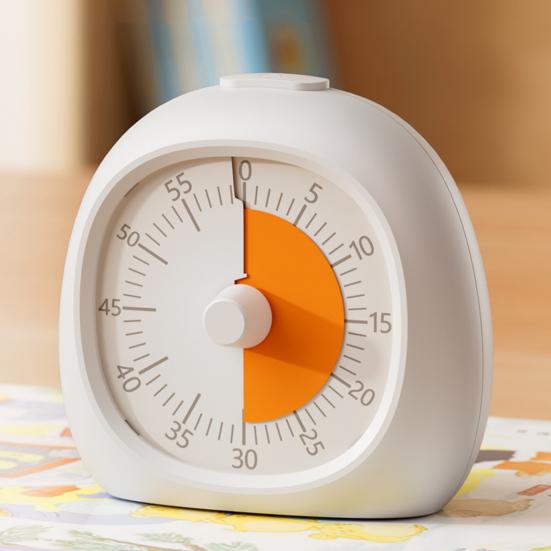 Kids Rechargeable Visual Timer 60 Minutes Countdown Adjustable Volume Alarm Silent Pomodoro Timer Focus Enhancing Timer