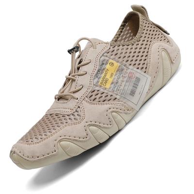 Plus Size Leather Shoes Men Loafers Octopus Casual Summer Shoes Soft Driving Shoes Men Flats Walking Lace-Up Man Footwear