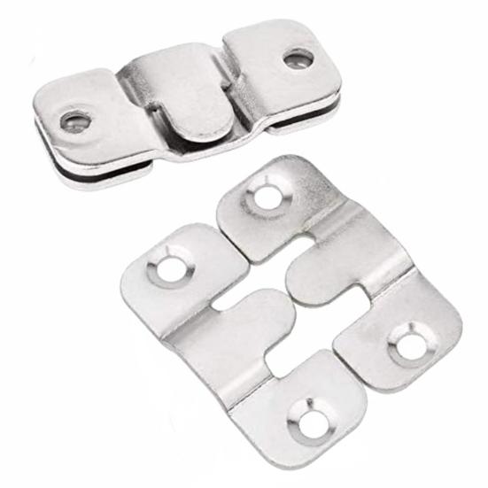 1 Wall Load-capacity Mounting Bracket Picture Pair Easy to Install Black