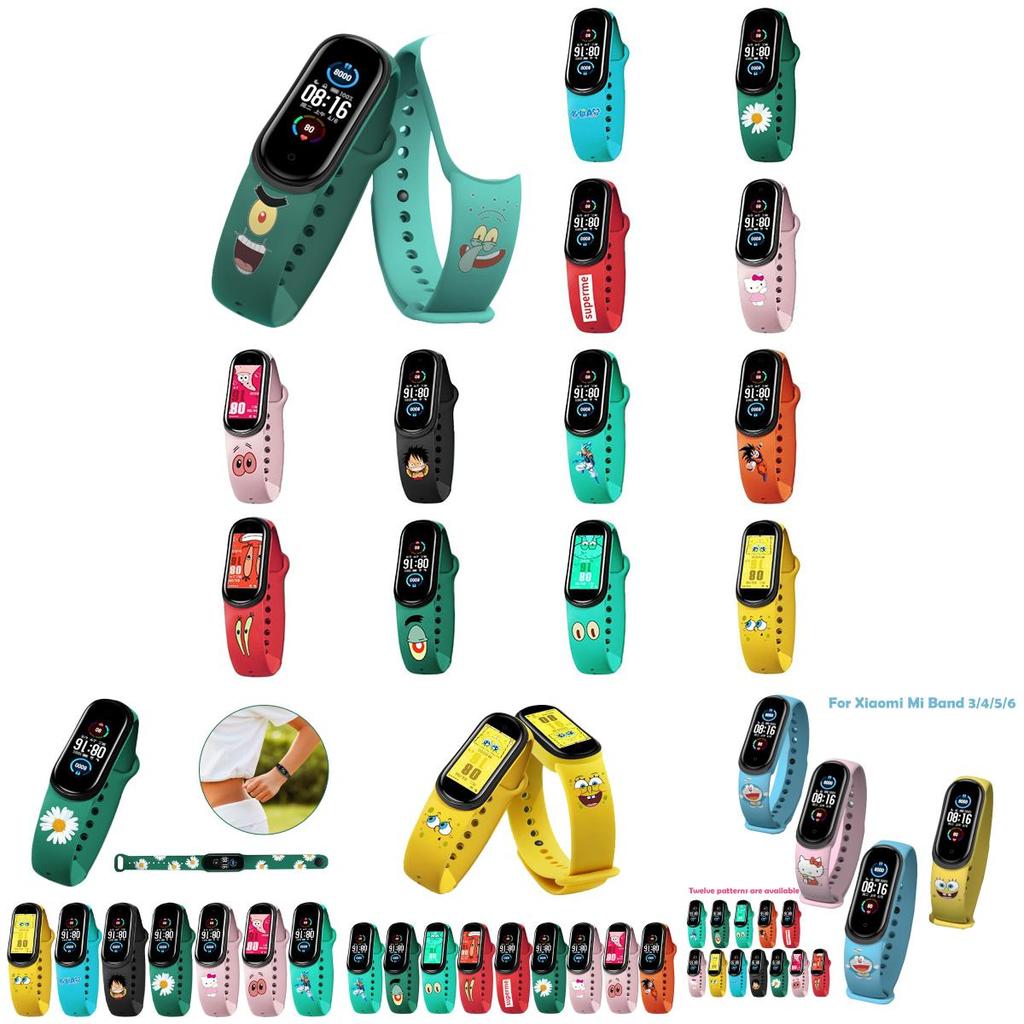 Silikonarmband für Xiaomi Mi Band 3/4/5/6 Verstellbares und bequemes Armband für Sport