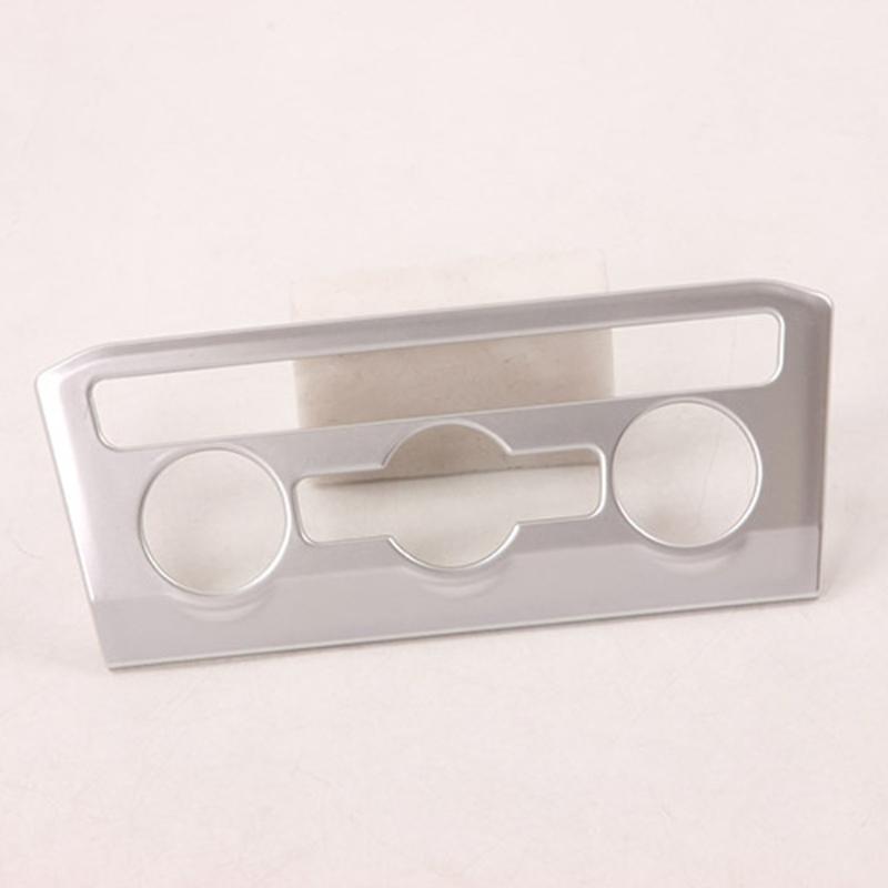 Dashboard Stereo Control Panel Bezel Stainless Steel Mounting System Easy Installation Car Decoration