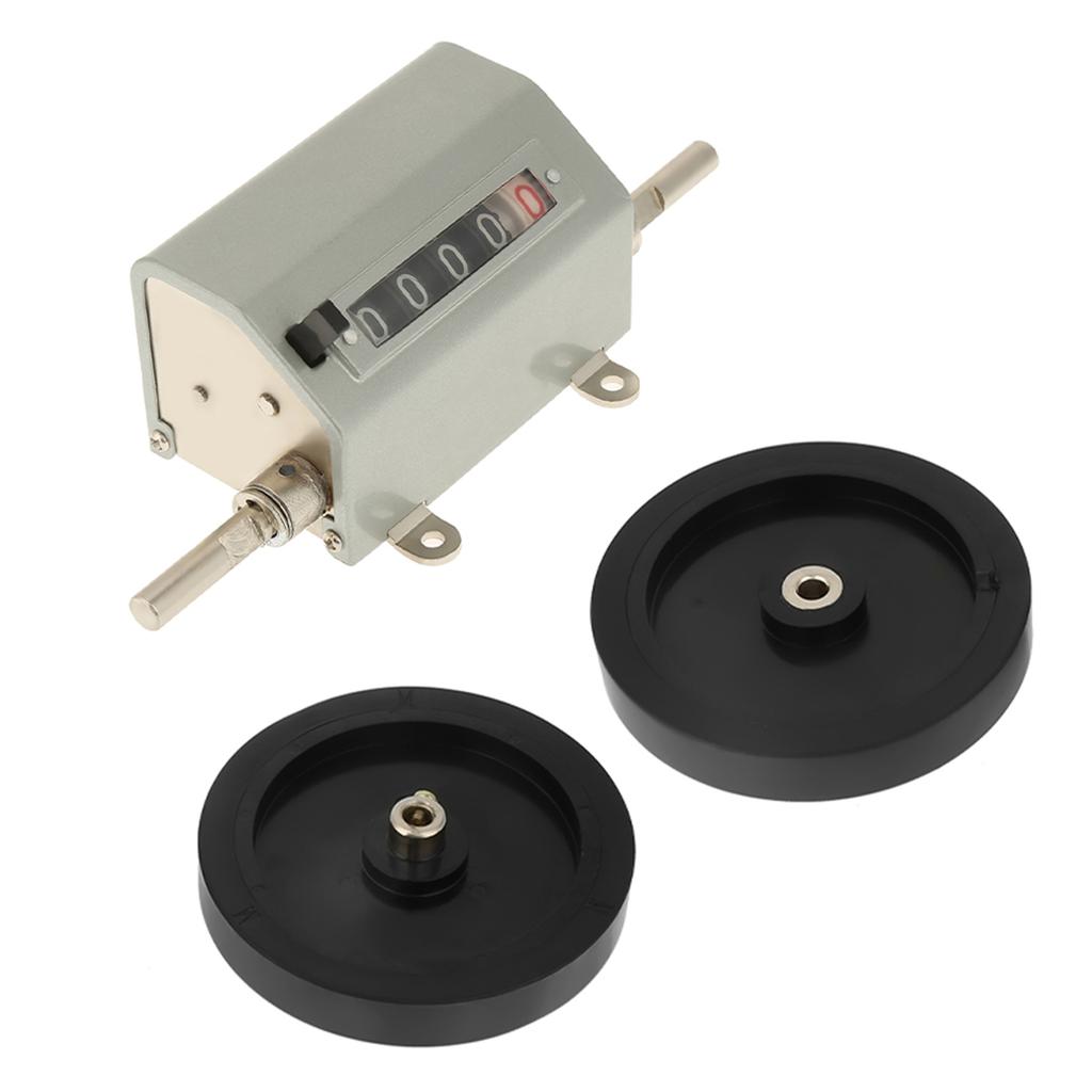 Digital 5-digit Rolling Wheel Counter 0- 9.9 Counting Range Roll Type Length Counter . Speed 350 Rpm Rolling Wheel Measuring Counter with Reset f