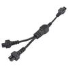 IEC320 C6 Male To Dual C5 Female Power Cord 0.32m 1ft C6 To 2xC5 Y Splitter Power Cable 2.5A 250V