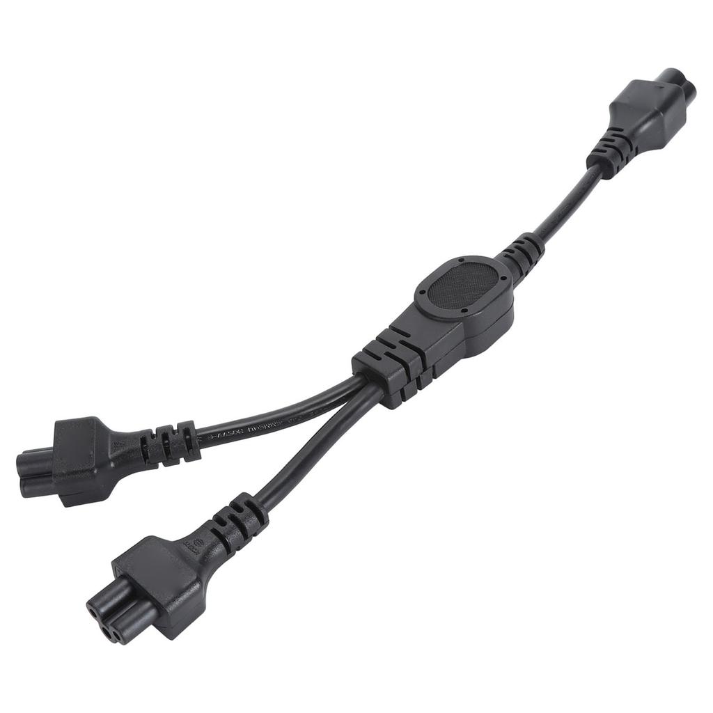IEC320 C6 Male To Dual C5 Female Power Cord 0.32m 1ft C6 To 2xC5 Y Splitter Power Cable 2.5A 250V