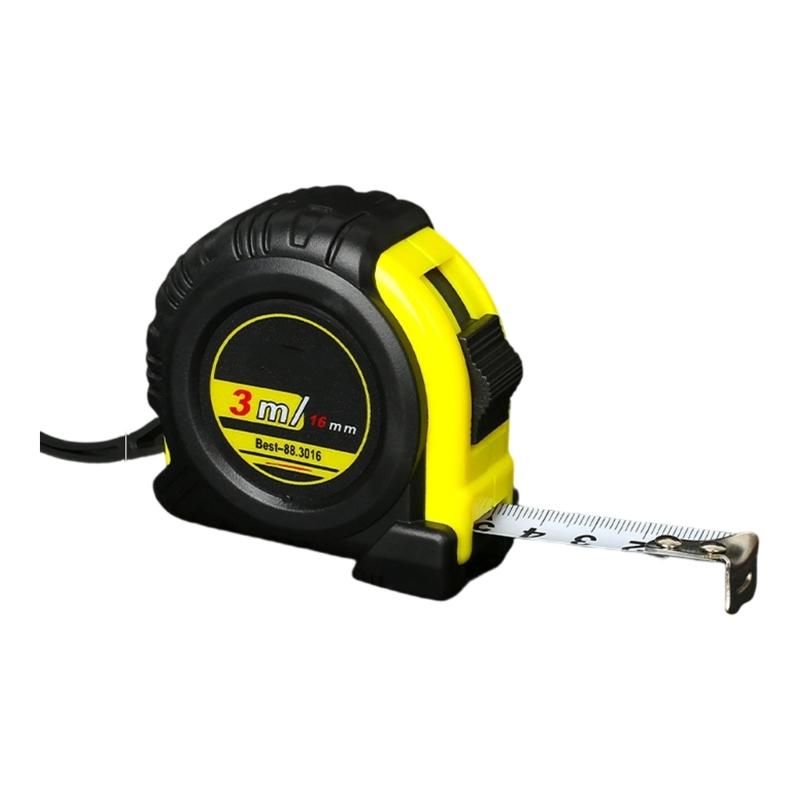 Convenient Tape Measure Carbon Work Retractable Ruler Woodworking Ruler Tool