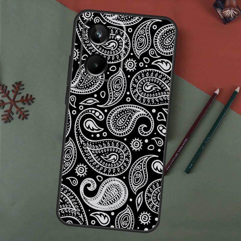 Paisley Pattern Case For Realme C67 C51 C75 C63 C61 C65 C55 C53 C35 C71 11 12 13 14 Pro Plus GT6 GT7 15 Pro