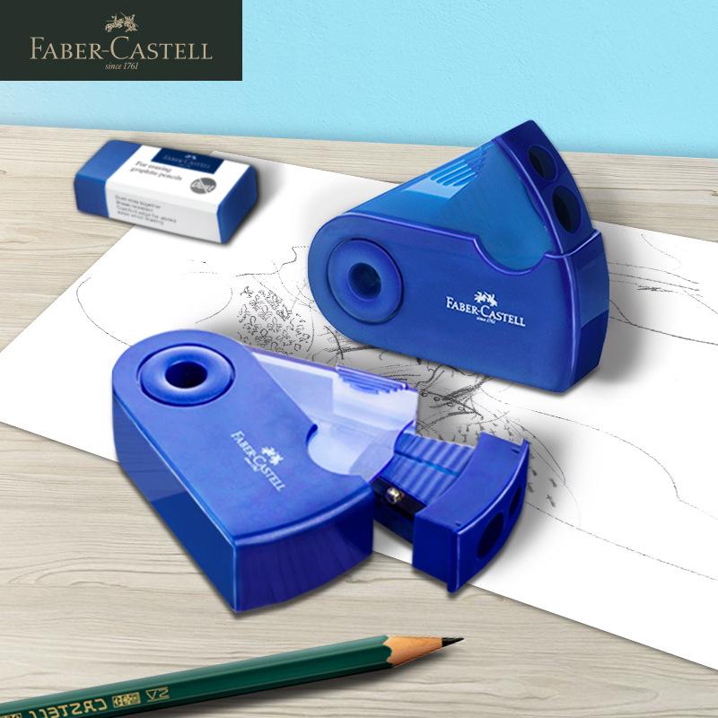 

Faber-Castell Double & Single Hole Pencil Sharpener for Students and Sketch Artists Single Hole Sharpener [Color Random]