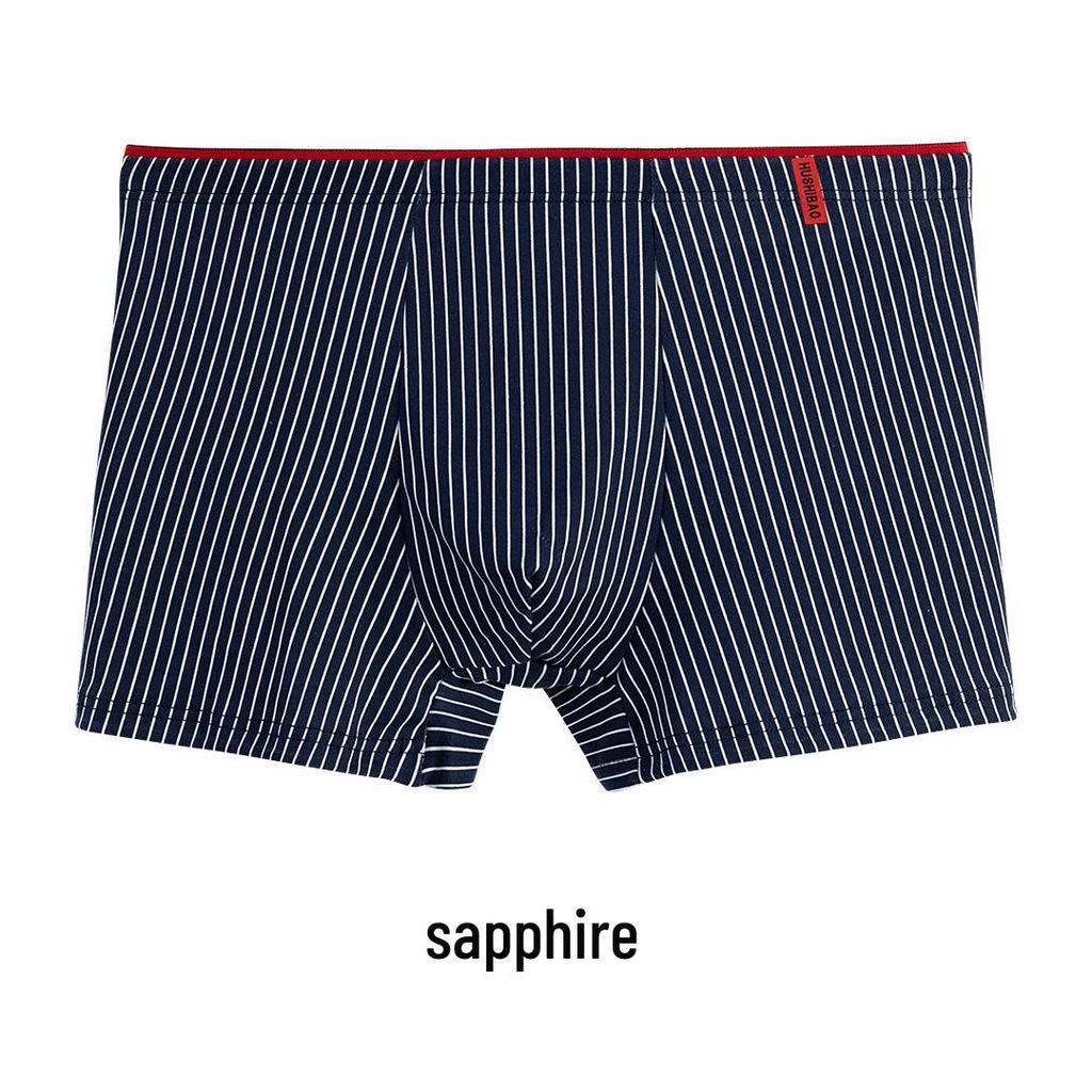 Men's Large Striped Boxer Briefs - Comfortable, Skin-Friendly, Breathable