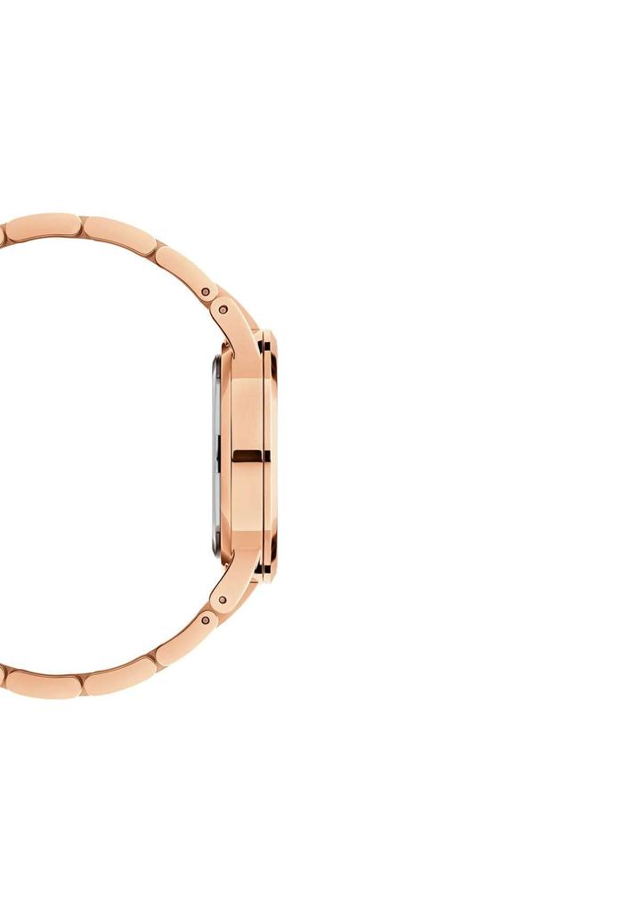 Daniel Wellington Iconic Link Armbanduhr 40mm Roségold Silber Edelstahl Gliederarmband Roségold Braun