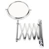 6 Inch Two Sided 3X Magnifying Wall Mounted Makeup Mirror Swivel Retractable Bathroom Mirror Extendable 360 Degree Rotation