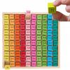 Wooden Multiplication Table Puzzle Logic Game Learning To Count