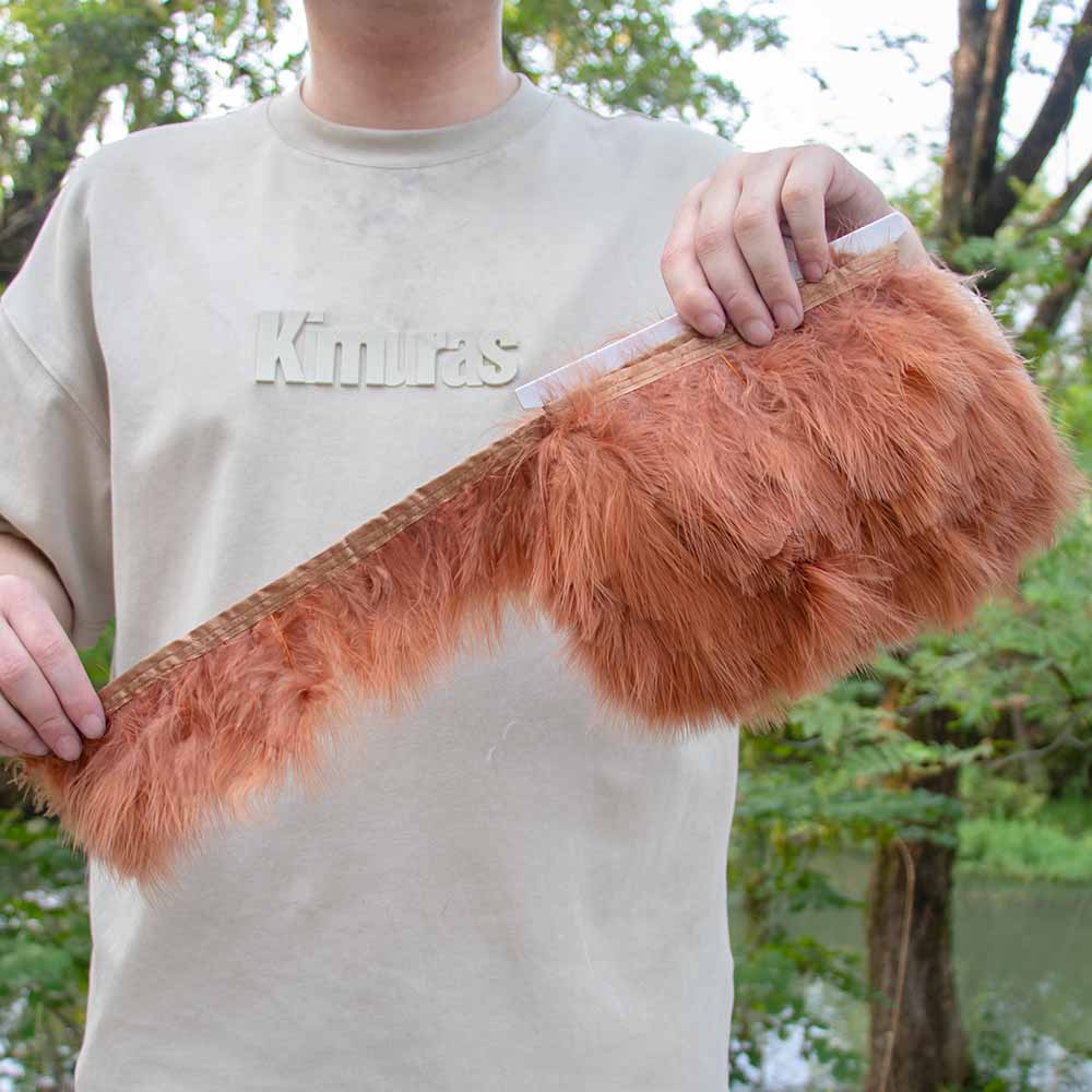 

1/5/10 Meters Turkey Feathers Trims Fringe Ribbon DIy Plumes Clothes Dress Decoration Sewing Accessories Everything for Handmade 1M