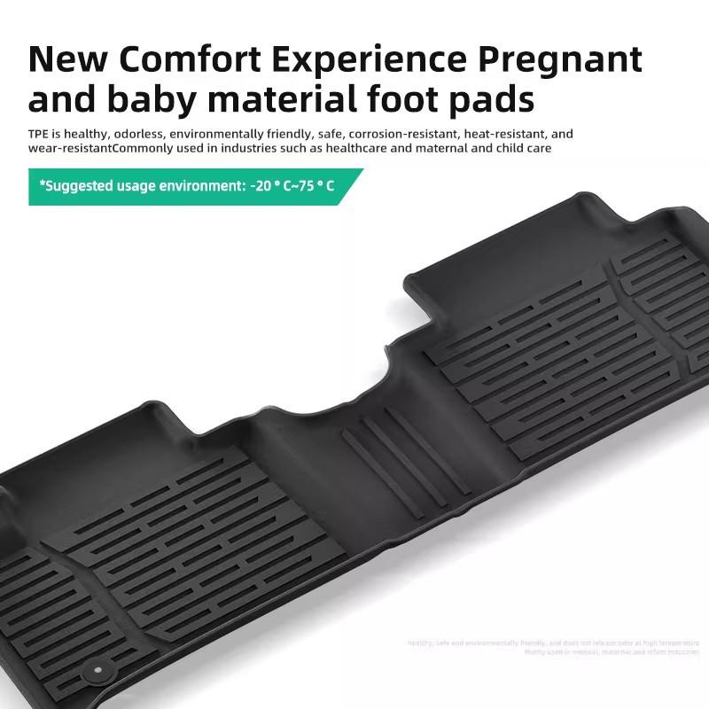 Hyundai Palisade 2020-2026 TPE Waterproof Wear-Resistant Eco-Friendly Floor Mats