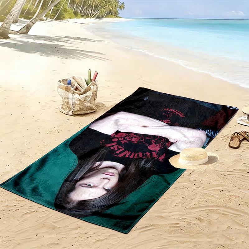 Georg Listing Druck Strandtuch, Großes Weiches Schnelltrocknendes Handtuch für Strand Camping Schwimmen