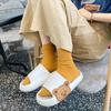 Summer New Women Men Slippers Sandals Beach Slides Flip Flops Cartoon Bear Thick Sole Boys Girl Unisex Bathroom Shoes Zapatillas