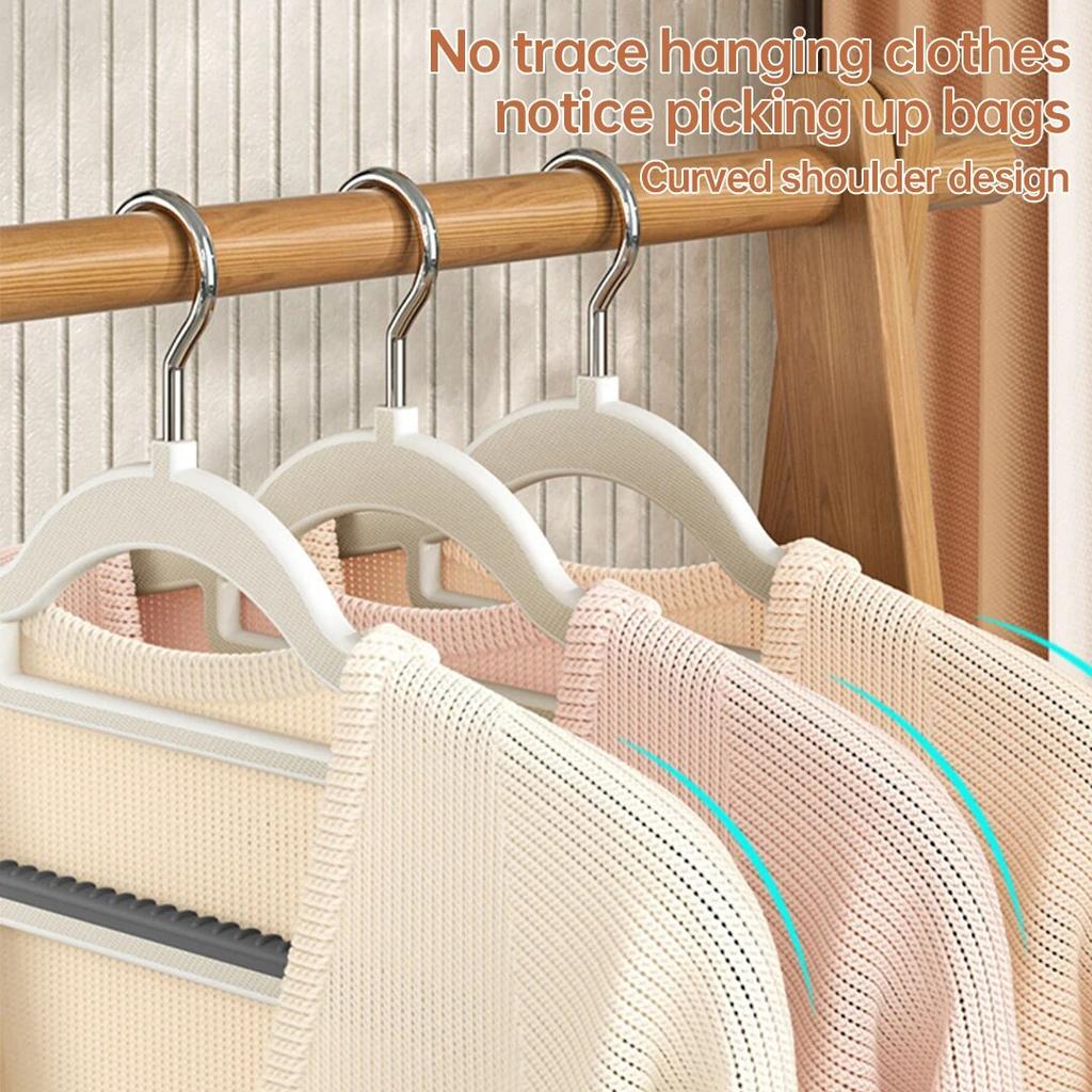 10PCS Clothes Hanging Household Hangers Non-slip Dormitory Bedroom Special Storage Clothes Hanging No Trace