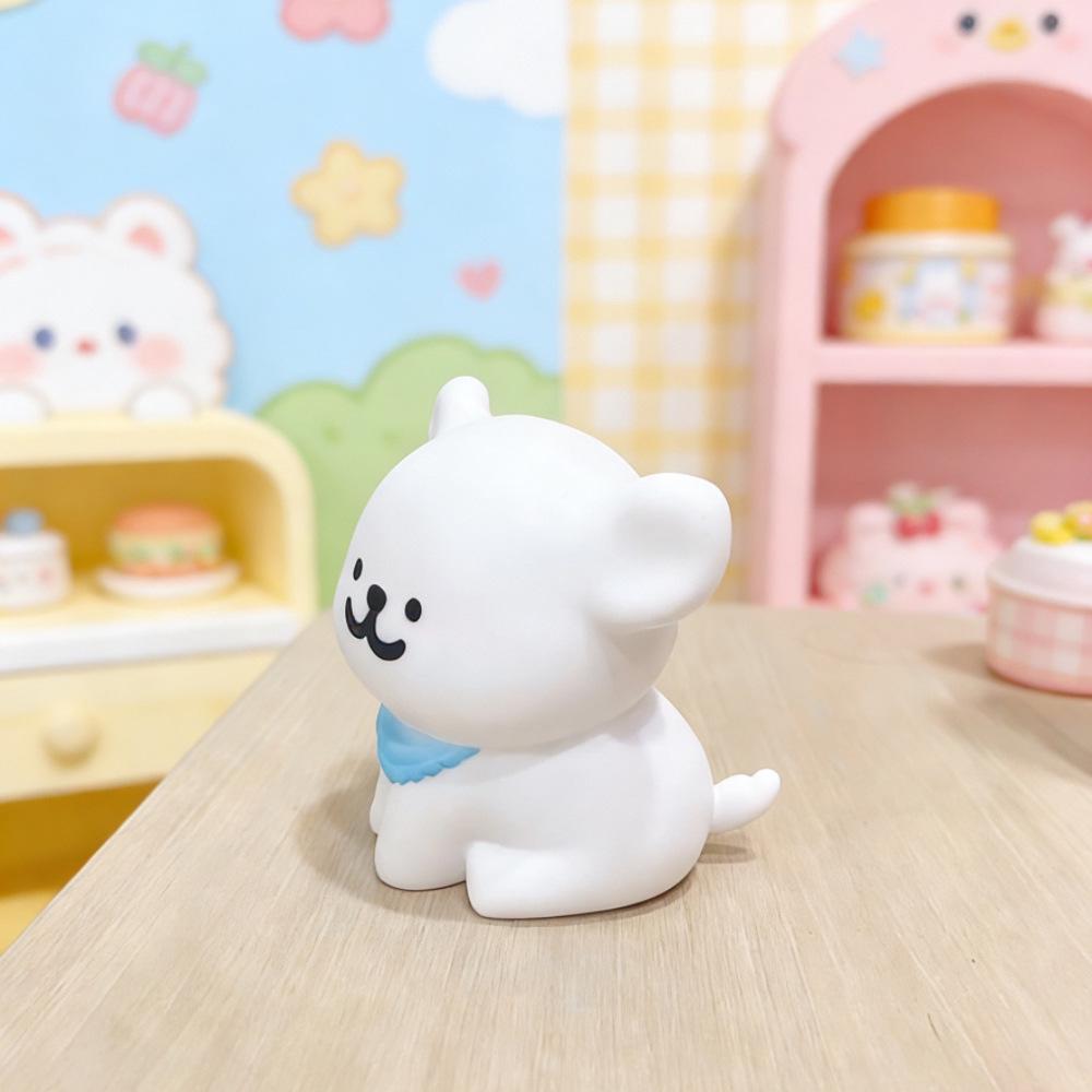 Puppy Night Light Scarf Figure - Cute Cartoon Desktop Ornament & Birthday Gift
