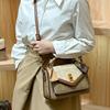 Female Crossbody Bag, Fashionable High-end Handbag, Retro Single Shoulder Leather Small Square Bag, Trendy