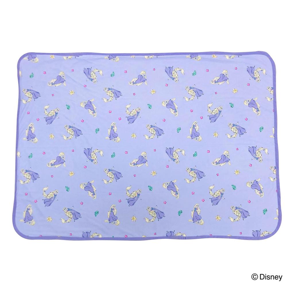 MORIPiLO Disney Rapunzel Cool Blanket, Summer Throw, 70x100cm, Purple, Disney Princess Character, by Morishita Makura