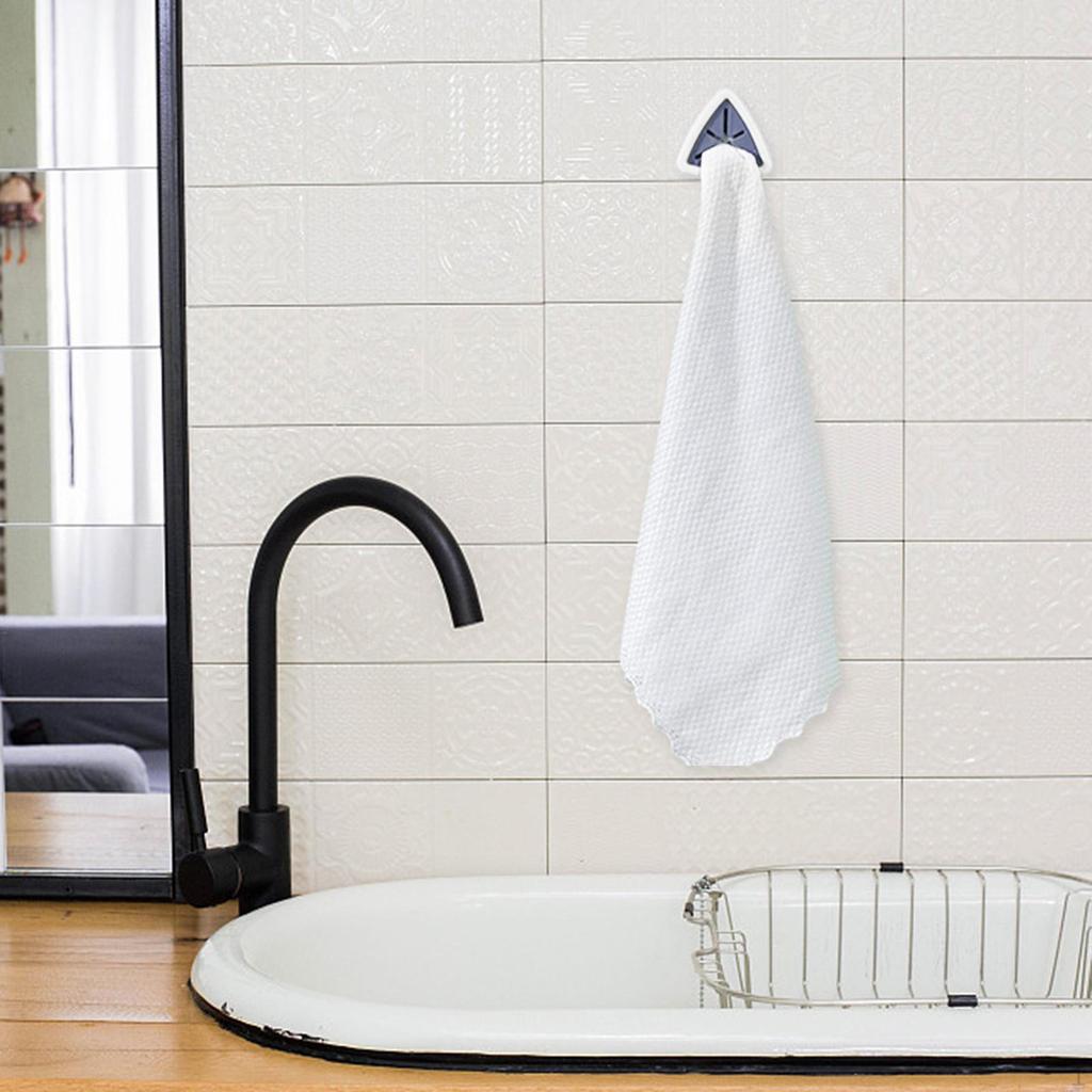 Household Towel Hooks Holder Rag Organizer Push Hook Rack
