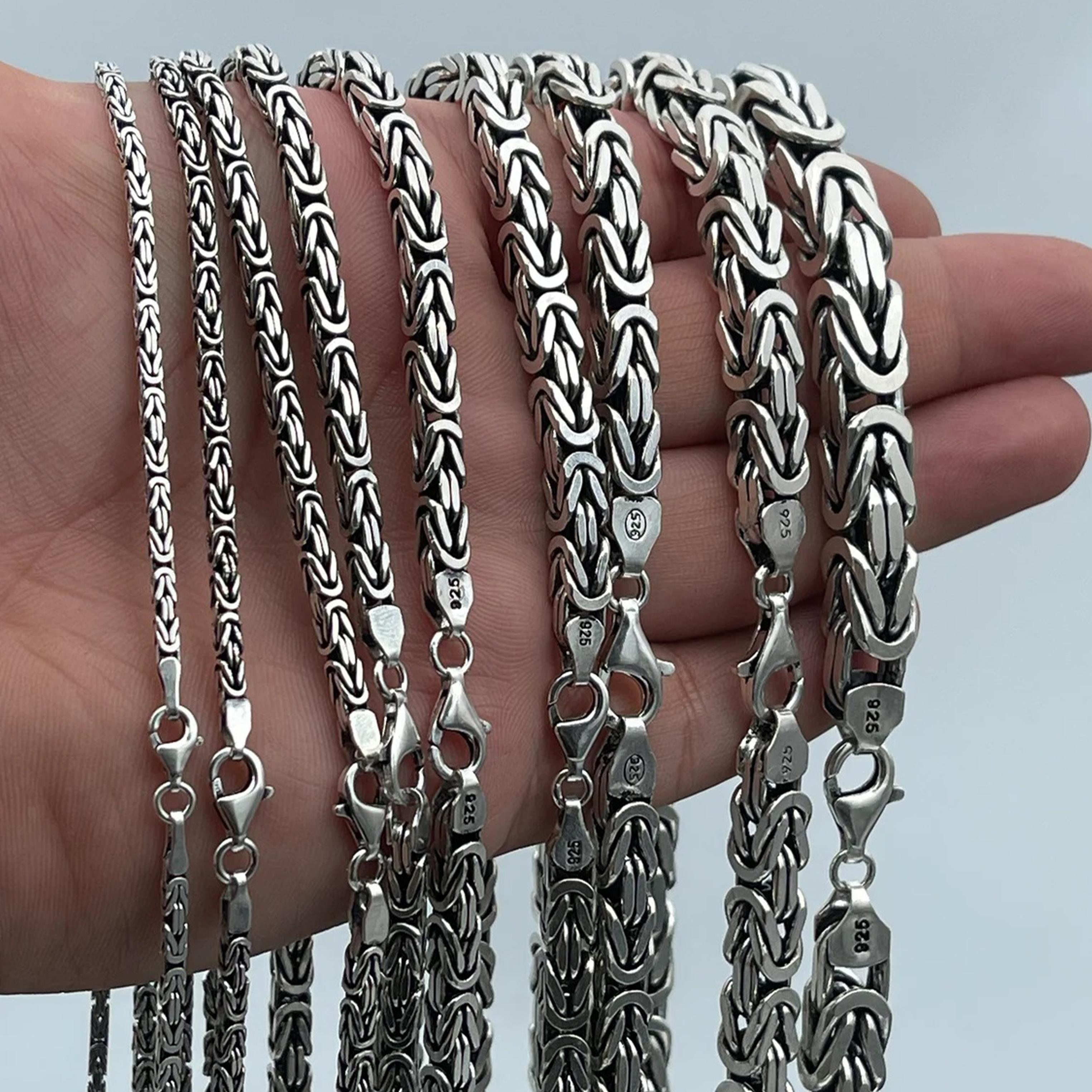 Collana Argento Con Agata Marrone Strata (8mm) | 8mm, Slver Necklace - Foto 6